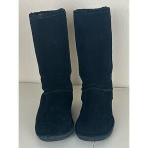 Bearpaw Black Suede Boots Size 7